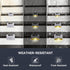 4 Pack Solar Deck Lights Outdoor Small Waterproof LED Step Lamp Outside Decoration Lighting for Stairs, Railing, Fence