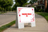 Frozen Meals $3 Red Frame With Hearts Up Arrows A-Frame Single Sided