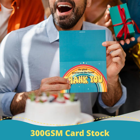 96 Pack 4" 6" 6 GRADESIN Employee Appreciation Thank you Cards for Coworkers with Envelopes & Stickers x Staff