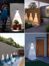6000K Mailbox, Mrzxy Solar Lights Outdoor Waterproof LED White Bright Lens Downlight Small Solar Light for Address