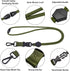 Wisdompro 2 Pack of 23 inch Durable Round Cord Heavy Duty Lanyard with Safety Breakaway Buckle, Detachable Buckle and