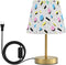Kcldeci Bedside Table Lamp for Bedroom, 90s Pattern Retro Farmhouse Desk Lamps
