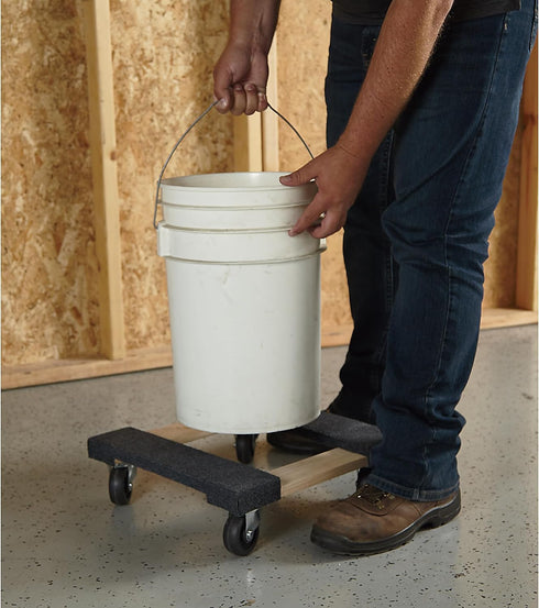 16in.L 16in.W, 1000-Lb. Ironton Carpeted Hardwood Carpeted Mover's Dolly, x Capacity