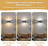 3 10W 1 Pack) TingMiao Black Modern LED Wall Sconce, Colors Indoor Wall Lights, Hardwired Up and Down Aluminum Wall
