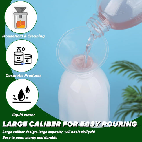 Empty Clear Plastic Spray Bottles 13.5oz/400ml, Adjustable Nozzle Mist/Stream Heavy Duty Plant Mister Spray Bottle