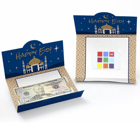 Set 8 Big Dot of Happiness Ramadan - Eid Mubarak Money And Gift Card Holders