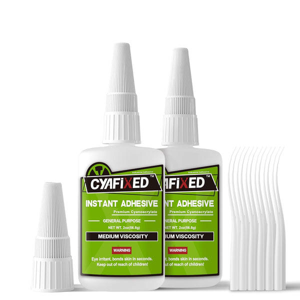 Strong Cyanoacrylate (CA) Super Glue, All-Purpose Medium Viscosity Instant Adhesive, 4 oz. for Home Repair