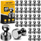 Grtard 48 Pack Black Magnetic Push Pins, Strong Small Fridge Magnets for Whiteboard, Office, School, Locker, Map