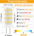 Lamsky GY6.35 Bulb 5W 50W 12V 6000K,GY6.35 Bulb Lighting,Non-dimmable(4-Pack) LED Equivalent to Halogen,AC/DC Daylight