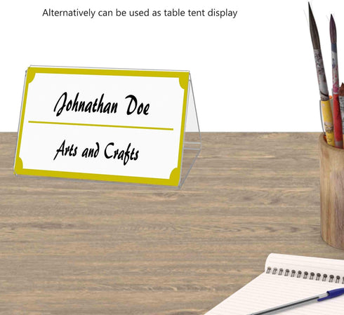 Marketing Holders 3 5 7 Inch Sided Sign Holder Multi Panel Menu Ad Display Frame Each Side Holds x Flier Table Tent