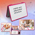 Magnetic Dry Erase White Board 11.5x17inch, Small Foldable Whiteboard for Kids, School, and Office (Pink)