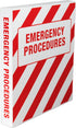 UniKeep Emergency Procedures Binder, 1.5 Inch Spine with Metal D-Rings for Document Organization