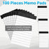 PerKoop 100 Pack Small Note Pads, 3 x 5 Inch Mini Notepad Memo Pads, 30 Sheets Each for Recording Planning