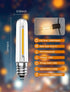 25 Pack Bulbs, 0.6W E12 Bulbs S14 G40 C7 Dimmable E12 Bulbs 2700K Tubular LED Replacement Light Waterproof LED