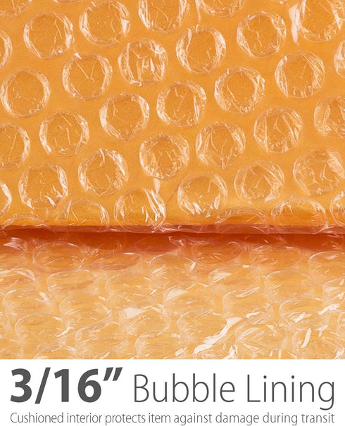 Fosmon #0 Extra Wide Kraft Bubble Mailer, 6.5x10 (100 Pack), Padded Shipping Mailing Envelopes for Gifts