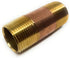 Metal Magery Brass Long Nipple, 1" X 1", 3" Length, Male NPT Pipe Fitting
