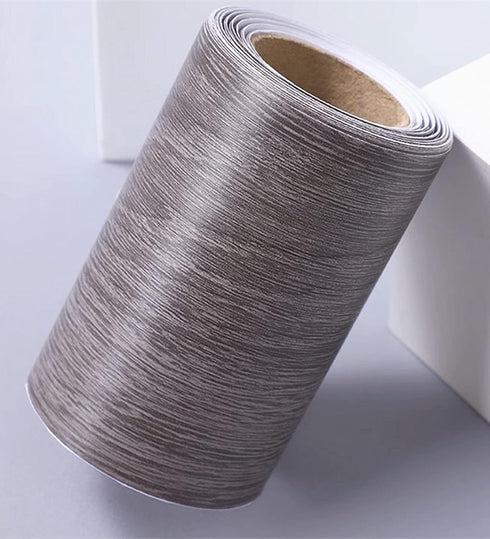 Amhao 5Meters Self-Adhesive Wood Grain Repair Tape, Dark Grey Repair Tape for Desk Chair Furniture