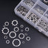 Hilitchi 400-Pcs Assortment Kit of 304 Stainless Steel External Internal Tooth Star Lock Washers - M2 M3 M4 M5 M6 M8