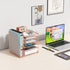 gianotter Desk Organizers and Accessories, 6-Tier Paper Organizer with Magazine Rack, File Organizer for Office Desk