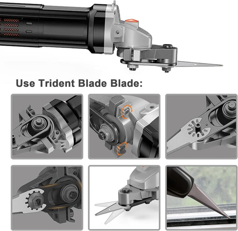 The Lord of the Tools 4Pcs Oscillating Multi Tool Scraper Blades & Curved Spatula, Stainless Steel, Bosch, Chicago