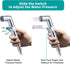 MIAOHUI Muslim Shower, Handheld Bidet Sprayer for Toilet, Cloth Diaper Sprayer, Health Faucet, Bum Gun with Hose