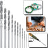 Utoolmart 2 Pcs Diamond Twist Drill Bits, 0.8mm Jobber Drill Bits High Speed Steel HSS