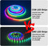 WS2811 Lights,DC12V 576LED/m 16.4ft 10mm HAMRVL FCOB RGB COB LED Strip Flexible High Density Uniform Color Chasing
