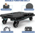4 440 Lbs 1 Pack, Ronlap Furniture Moving Dolly Wheels Heavy Duty Small Flat Dolly Cart with Wheels Interlocking
