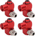 4PCS NPT 360 Degree Swivel Air Hose Connector, 1/4in Industrial Air Fittings Pneumatic Tool Adapter