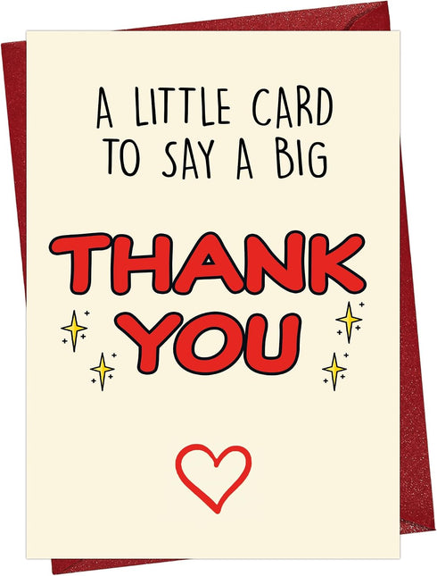 Cheerin Thank You Card Elegant Thank You Greeting Card with Envelope Thoughtful