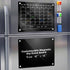 Black Magnetic Acrylic Calendar for Fridge, 2pcs 16"x12", Includes Protective Pads, 6 Magnetic Markers, Magnetic Eraser