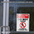 iSYFIX Restricted Area Signs Stickers, 2 Pack, 7x10 Inch, Premium Self-Adhesive Vinyl for Indoor & Outdoor