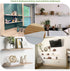 4 3 inches 4 2 inches White Floating Shelf Bracket x for Small Floating Wood Shelves, Pcs Small Triangle Shelf Brackets