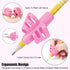BUSHIBU Pencil Grips for Kids Handwriting, 4 Pcs Toddler Grippers, Pen Trainer for Beginners