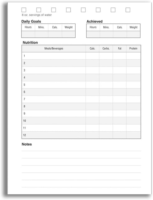 BookFactory Fitness Journal/Workout Journal, 120 Pages, 5'' x 7'', Pocket Sized, Wire-O Binding