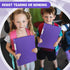 Henoyso 16 Pcs 1/2 Inch Purple 3 Ring Plastic Binders, Flexible Binders for School Office Home Supplies