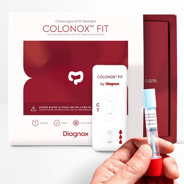 COLONOX at-Home Colon Screening Test Kit, Easy to Use Fecal Occult Blood Test for Early Detection (2 Tests)