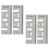 FOXBC 3-1/4 Inch Tungsten-Carbide Planer Blades Replacement - Compatible with Makita, DeWalt, Bosch, Ryobi, 2 Sets