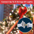 100-Count 20 PREXTEX Ultra Bright Christmas Lights - ft Clear StringLights on White Wire - Incandescent Xmas TreeLights