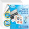 QYH Premium Printable Vinyl Sticker Paper for Inkjet Printers -60 Sheets 8.5"x11"