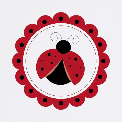 CafePress 9.25"x7.75" Ladybug Circle Non-Slip Gaming Mousepad