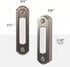 Newhouse Hardware LED Lighted Metal Door Chime Push Button (Satin Nickel) | Surface Mount Lighted Door Bell Button | Replacement Wired Doorbell Button for Most Door Bell Chimes