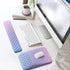 Ospelelf Keyboard Wrist Rest Pad for Computer, Ergonomic Large Mouse Pad with Wrist Support, Office Arm Rest, Purple