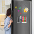 HBlife Acrylic Magnetic Dry Erase Marker Holder, 2 Compartments, Storage Organizer Cup for Fridge, Locker