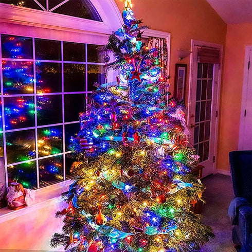 66 Feet String Lights Fairy Lights - 200 LED with Multi Flashing Modes, Waterproof for Indoor Outdoor