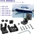 7400931 XNT Transducer Bracket, Mounting Plate for MHX XNT Model Transducers, Transom Mounting Hardware Kit