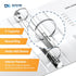 QuickFit View Binder, 3 Inch, Round Ring, White, 6 Pack for Organizing Documents and Files