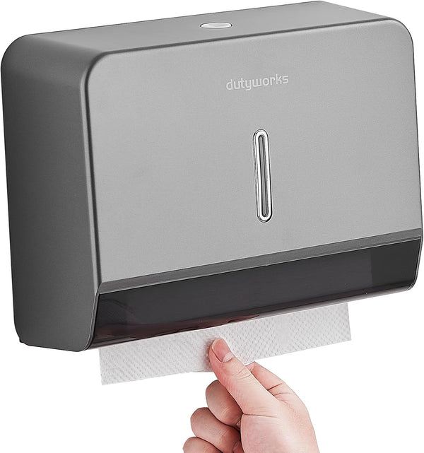 Paper Towel Dispenser Wall Mount, Large Capacity 200 Sheets, No Drilling Adhesive,