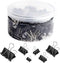 SANNIX 110 PCS Binder Clips, Assorted Sizes, X Large, Large, Medium, Small, Mini, Micro for Office, Home