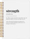 Strength Inspirational Notebook Journal, Motivational Gifts for Women and Men, 5.5"x8.3" Spiral Notebook